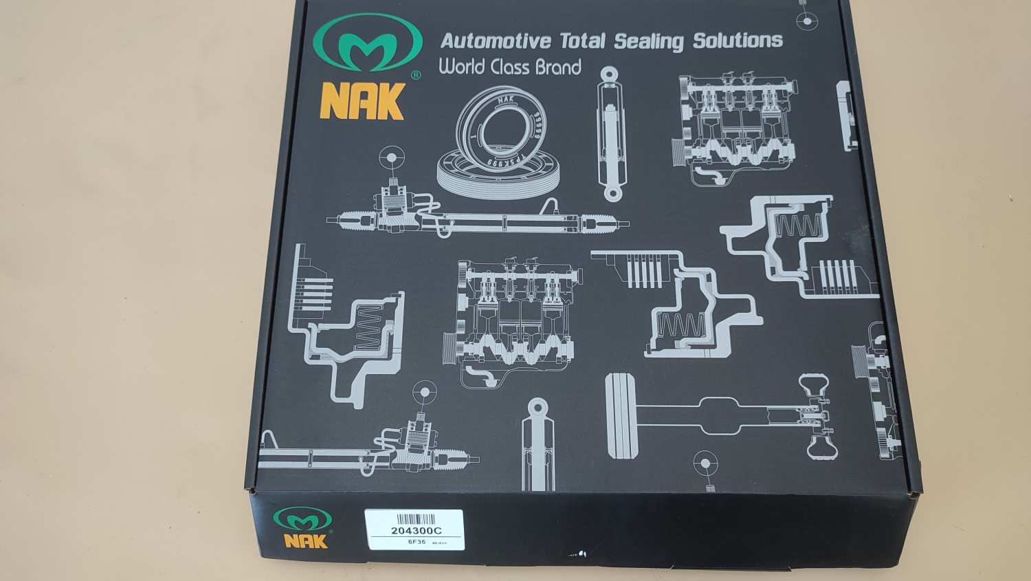 Комплект обрезиненных поршней 6F35 NAK 0